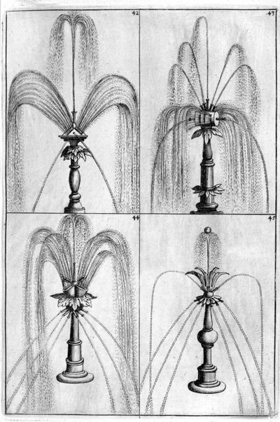 Diseño de fuente ornamental, 1664 de Georg Andreas Bockler