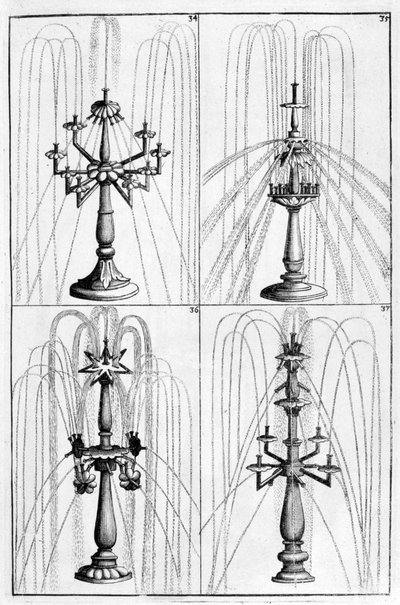Diseño de fuente ornamental, 1664 de Georg Andreas Bockler