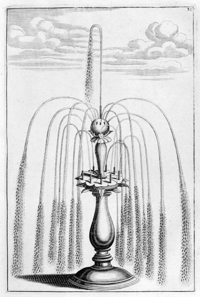 Diseño de fuente ornamental, 1664 de Georg Andreas Bockler