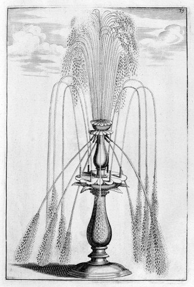Diseño de fuente ornamental, 1664 de Georg Andreas Bockler