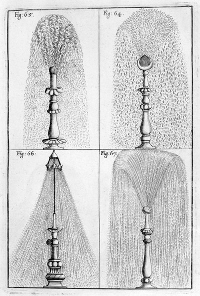Diseño de fuente ornamental, 1664 de Georg Andreas Bockler