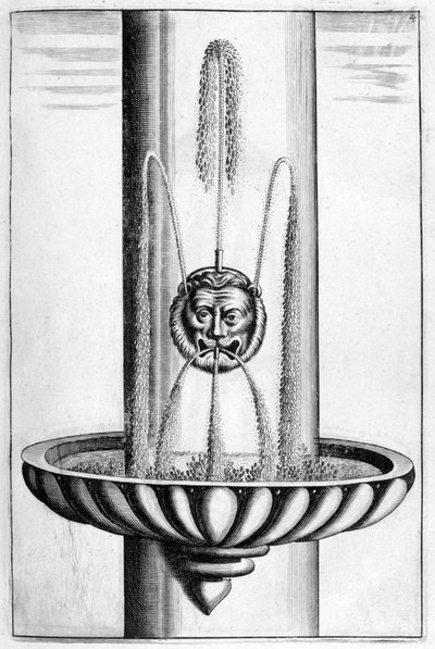 Diseño de fuente ornamental, 1664 de Georg Andreas Bockler