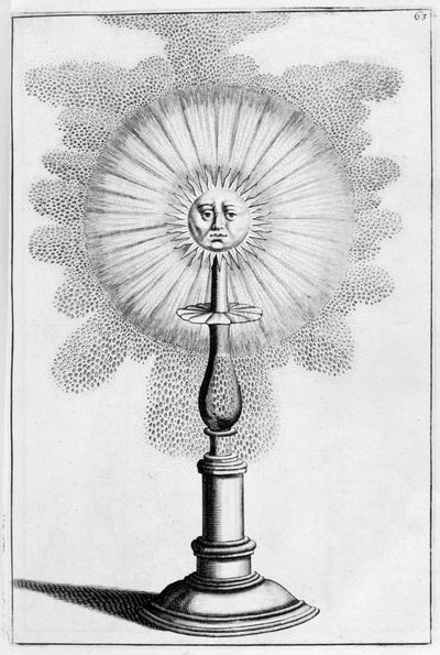Diseño de Fuente Ornamental del Sol, 1664 de Georg Andreas Bockler
