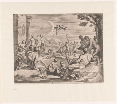 Báquico Bacchanalia (título sobre el objeto) de Georg Andreas Wolfgang