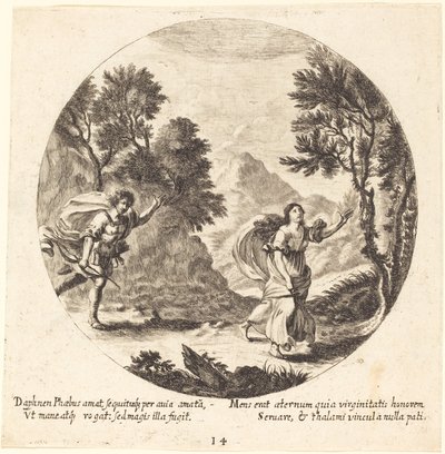 Apolo y Dafne de Georg Andreas Wolfgang the Elder