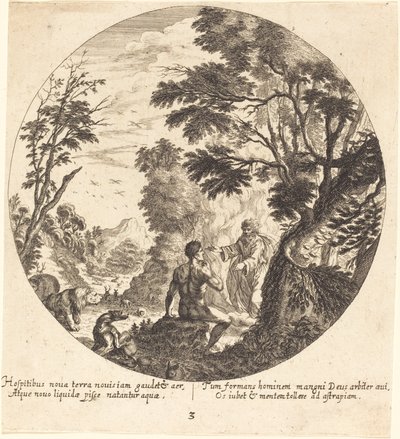 Dios Creando al Hombre de Georg Andreas Wolfgang the Elder