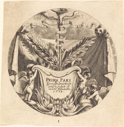 Página de título de Georg Andreas Wolfgang the Elder