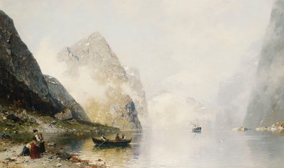 Una Escena de Fiordo de Georg Anton Rasmussen