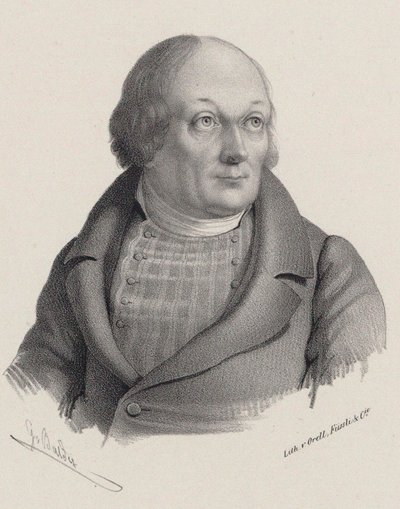 Retrato de Hans Georg Nägeli 1773-1836, c. 1840 de Georg Balder