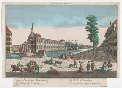 Vista de la Bolsa de Valores de Rotterdam Die Kauffmann