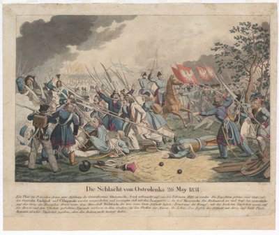 La Batalla de Ostroleka el 26 de mayo de 1831 de Georg Benedikt Wunder