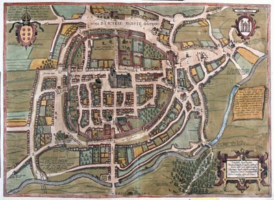Braga, Portugal - en "Civitates Orbis Terrarum" de Georg Braun, Colonia 1617 de Georg Braun