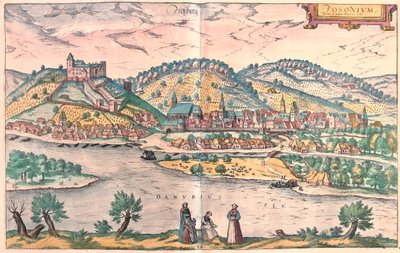 Bratislava, Eslovaquia - en "Civitates Orbis Terrarum" de Georg Braun, Colonia 1617 de Georg Braun