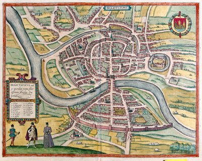 Bristol - Gran Bretaña, en "Civitates Orbis Terrarum" de Georg Braun, Colonia 1617 de Georg Braun