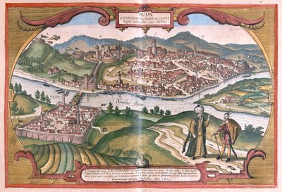 Budapest, Hungría - en "Civitates Orbis Terrarum" de Georg Braun, Colonia 1617 de Georg Braun