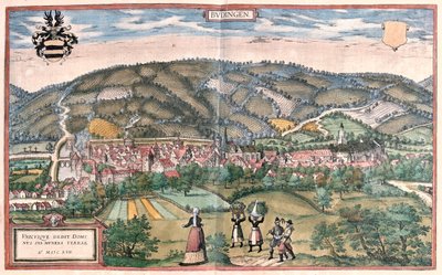 Budingen, Alemania - en "Civitates Orbis Terrarum" de Georg Braun, Colonia 1617 de Georg Braun