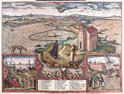 Cadice, España - en "Civitates Orbis Terrarum" de Georg Braun, Colonia 1617 de Georg Braun
