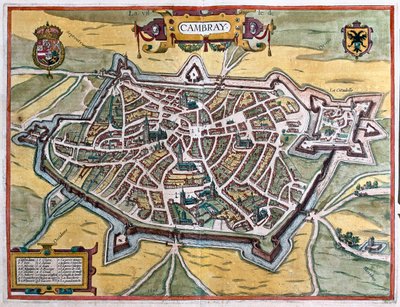 Cambrai, Francia - en "Civitates Orbis Terrarum" de Georg Braun, Colonia 1617 de Georg Braun