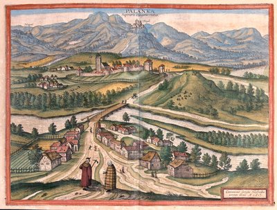 Drégelypalank, Hungría - en "Civitates Orbis Terrarum" de Georg Braun, Colonia 1617 de Georg Braun