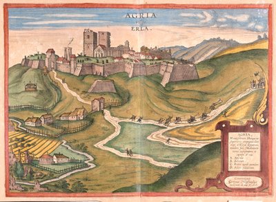 Eger, Hungría - en "Civitates Orbis Terrarum" de Georg Braun, Colonia 1617 de Georg Braun