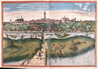 Enns, Austria - en "Civitates Orbis Terrarum" de Georg Braun, Colonia 1617 de Georg Braun