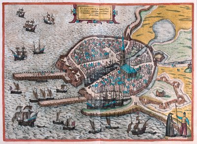 Flenish, Bélgica - en "Civitates Orbis Terrarum" de Georg Braun, Colonia 1617 de Georg Braun