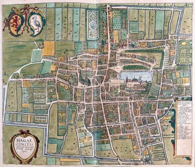 La Haya, Países Bajos - en "Civitates Orbis Terrarum" de Georg Braun, Colonia 1617 de Georg Braun