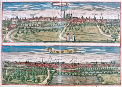 Hildescheim, Alemania - en "Civitates Orbis Terrarum" de Georg Braun, Colonia 1617 de Georg Braun