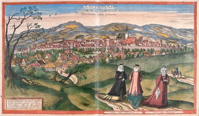 Klauseburg, Cluj, Napoca, Romany - en "Civitates Orbis Terrarum" de Georg Braun, Colonia 1617 de Georg Braun