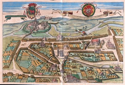 Lowicz, Polonia - en "Civitates Orbis Terrarum" de Georg Braun, Colonia 1617 de Georg Braun