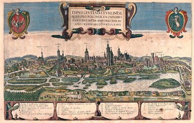 Lublin, Polonia - en "Civitates Orbis Terrarum" de Georg Braun, Colonia 1617 de Georg Braun