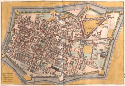 Lucca, Italia - en "Civitates Orbis Terrarum" de Georg Braun, Colonia 1617 de Georg Braun