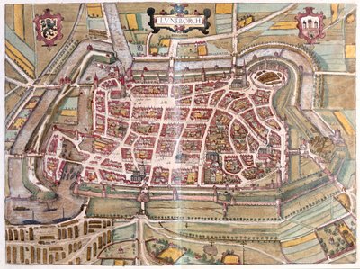 Luneburg, Alemania - en "Civitates Orbis Terrarum" de Georg Braun, Colonia 1617 de Georg Braun