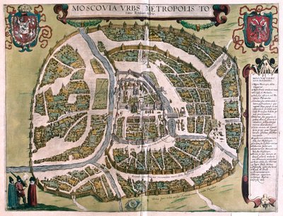 Moscú, Rusia - en "Civitates Orbis Terrarum" de Georg Braun, Colonia 1617 de Georg Braun