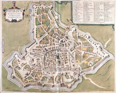 Padua, Italia - en "Civitates Orbis Terrarum" de Georg Braun, Colonia 1617 de Georg Braun