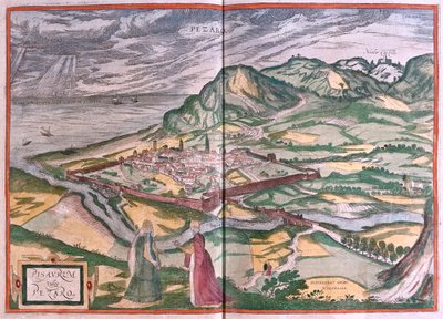 Pesaro, Italia - en "Civitates Orbis Terrarum" de Georg Braun, Colonia 1617 de Georg Braun