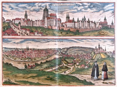 Praga (Bohemia), República Checa - en "Civitates Orbis Terrarum" de Georg Braun, Colonia 1617 de Georg Braun