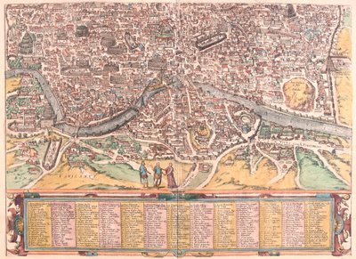 Roma, Italia - en "Civitates Orbis Terrarum" de Georg Braun, Colonia 1617 de Georg Braun