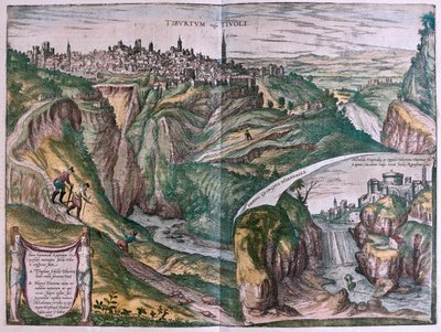 Tívoli, Italia - en "Civitates Orbis Terrarum" de Georg Braun, Colonia 1617 de Georg Braun