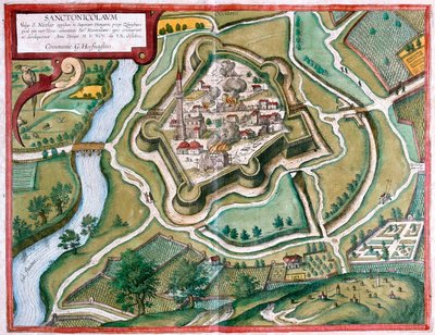 Torokszentmiklos, Hungría - en "Civitates Orbis Terrarum" de Georg Braun, Colonia 1617 de Georg Braun
