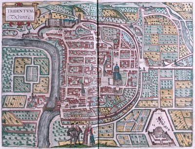 Trento, Italia - en "Civitates Orbis Terrarum" de Georg Braun, Colonia 1617 de Georg Braun
