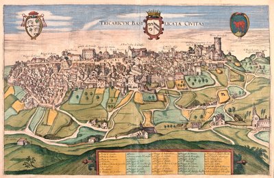 Tricarico, Italia - en "Civitates Orbis Terrarum" de Georg Braun, Colonia 1617 de Georg Braun