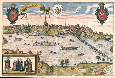 Varsavia, Polonia - en "Civitates Orbis Terrarum" de Georg Braun, Colonia 1617 de Georg Braun