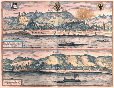 Vosavia (Ficelia) Oberwesel - Boppard, Alemania - en "Civitates Orbis Terrarum" de Georg Braun, Colonia 1617 de Georg Braun