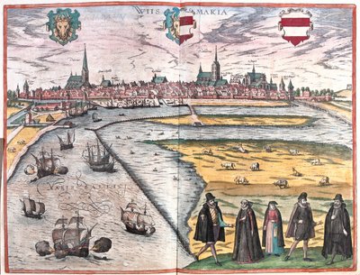 Wismar, Alemania - en "Civitates Orbis Terrarum" de Georg Braun, Colonia 1617 de Georg Braun