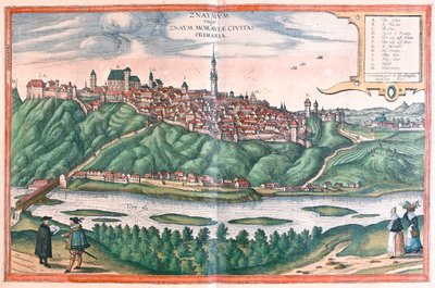 Znojmo (Moravia), República Checa - en "Civitates Orbis Terrarum" de Georg Braun, Colonia 1617 de Georg Braun