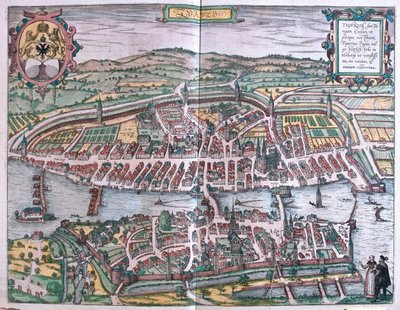 Zúrich, Suiza - en "Civitates Orbis Terrarum" de Georg Braun, Colonia 1617 de Georg Braun