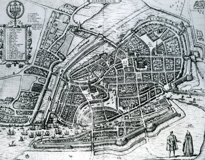 Mapa de Hamburgo, de 