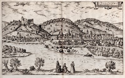 Pressburg Bratislava. De: Civitates orbis terrarium, 1588 de Georg Braun und Franz Hogenberg