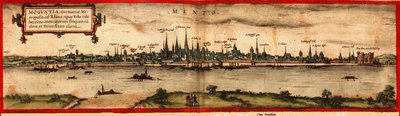 Vista de Maguncia, 1572 de Georg Braun und Franz Hogenberg